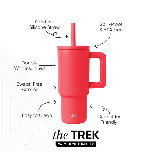 Trek Kids Tumbler with Silicone Straw Lid