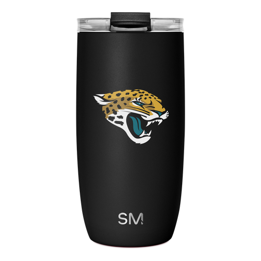 NFL Voyager Tumbler with Clear Flip Lid & Straw