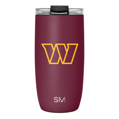 NFL Voyager Tumbler with Clear Flip Lid & Straw