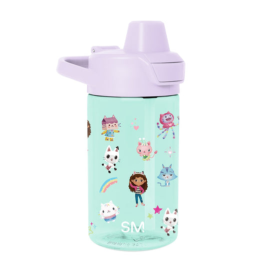 Summit Kids Plastic Water Bottle with Simple Flip Straw Lid
